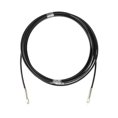 Multimode 4.8mm LSZH Black Stainless Steel armored Patch Cable with FC PC connector