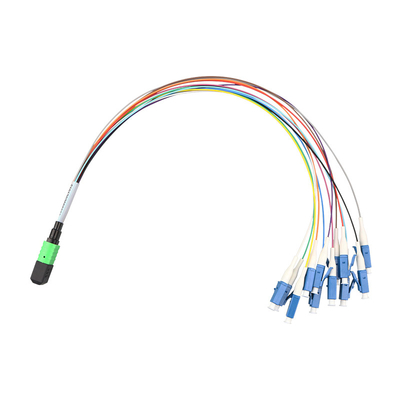 4コア 8コア mtp/mpo コンネクタ付き Fanout パッチコード